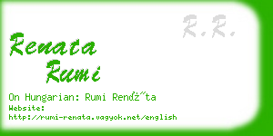 renata rumi business card